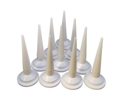 10 Beuteldüsen weiss