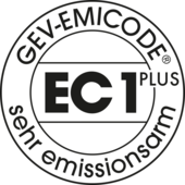 Siegel EC 1 PLUS GEV-EMICODE sehr emissionsarm